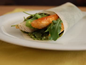 Paleo Wraps pesto de pollo