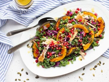 Cabbage salad with mackerel