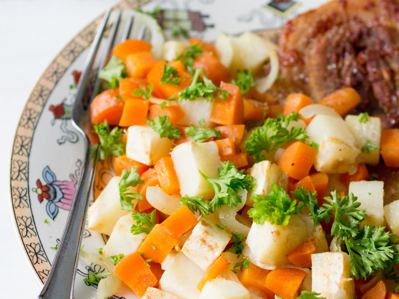 Rashers de bacon épicé aux légumes