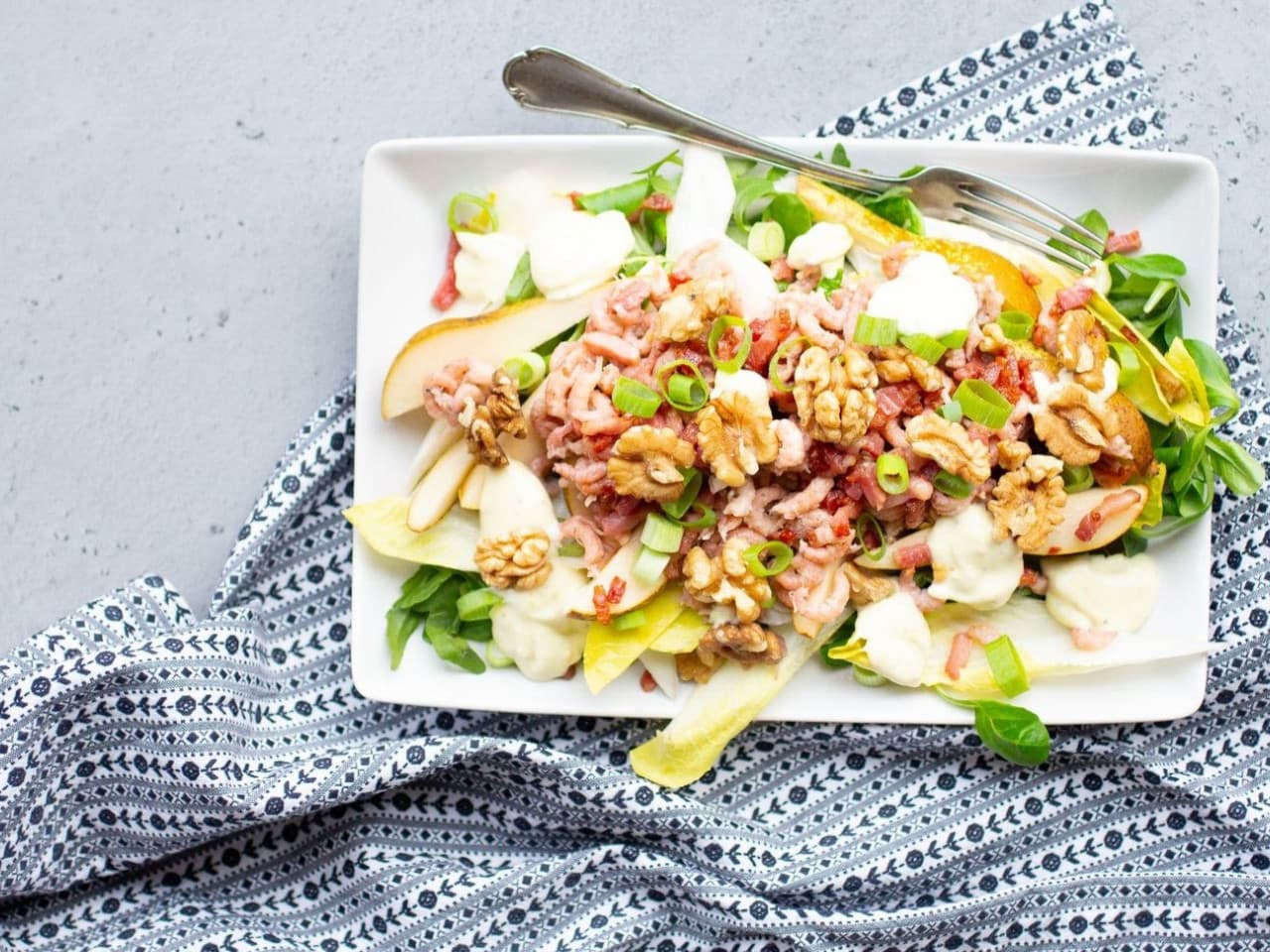 Chicorée-Salat mit Birne