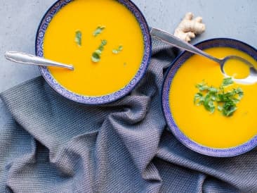 Sopa de calabaza y jengibre