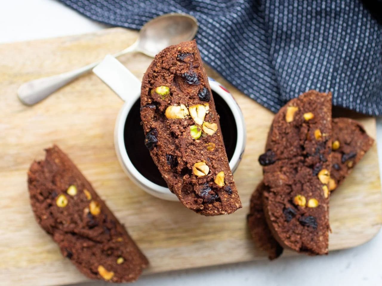 Choco cranberry biscotti