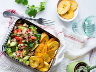 Salade d'avocat au thon et plantain