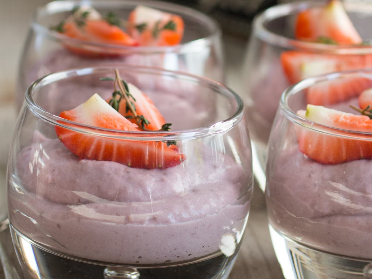 Strawberry mousse