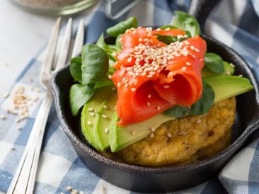 Blinis with salmon