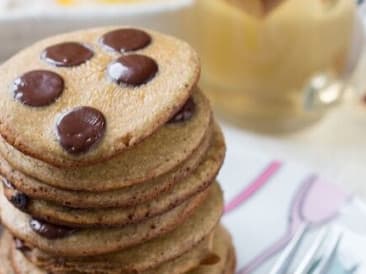 Panqueques con chispas de chocolate