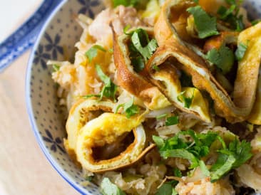 Gebratener Reis mit Huhn
