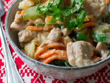 Poulet au curry de Thaïlande