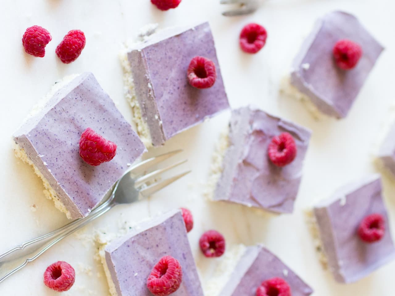 Coconut Blueberry Slices