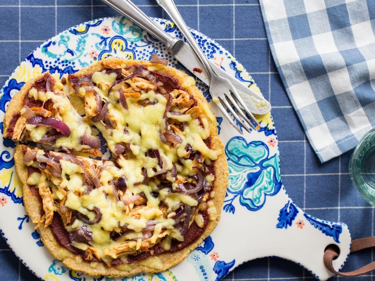 Pizza De Pollo A La Barbacoa