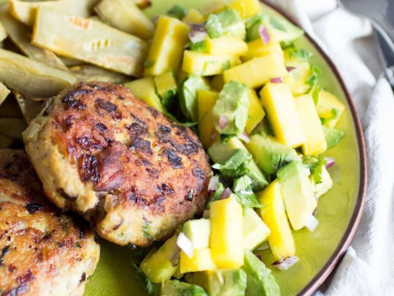 Hamburguesas de pollo con shiitakes