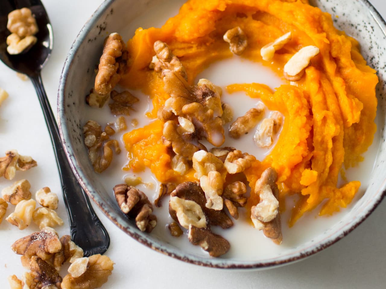 Gachas de calabaza y almendras