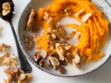 Gachas de calabaza y almendras