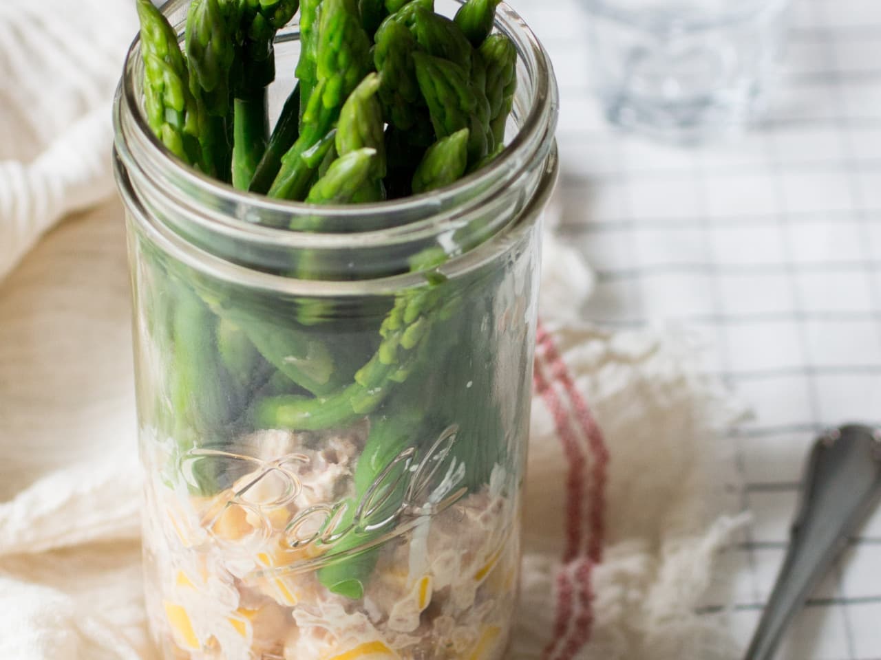 Ensalada de atún y espárragos