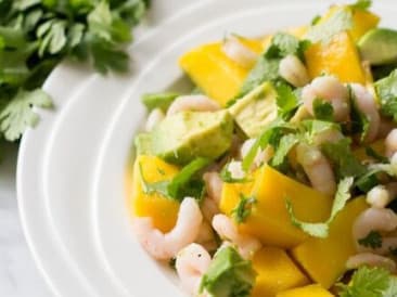 Salade de crevettes à la mangue