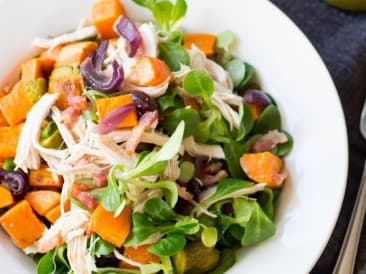 Hühnersalat mit Senfdressing
