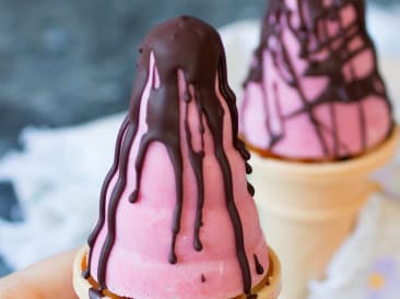 Glaces aux fraises