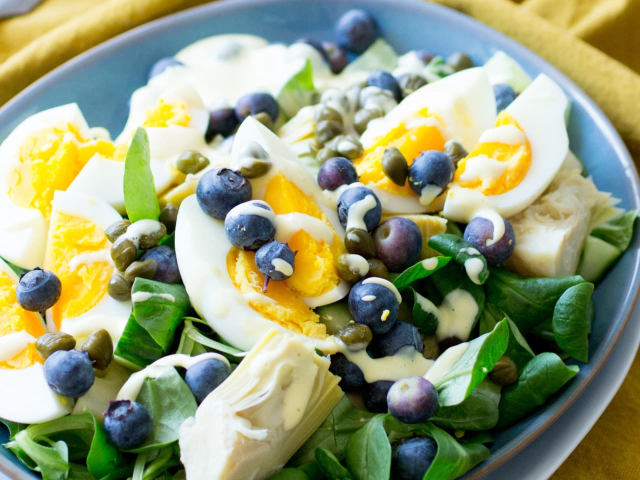 Zomerse eiersalade