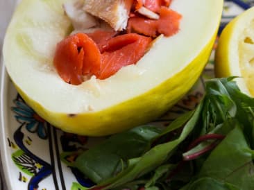 Geräucherter Fischsalat