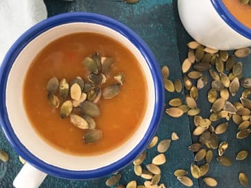 Sopa de calabaza asada