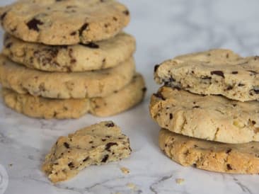 Galletas con trocitos de chocolate de harina de almendras