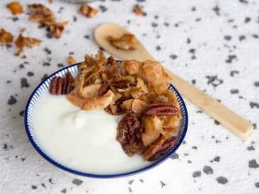 Granola met pecan en kokos