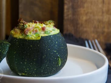 Stuffed dumpling zucchini