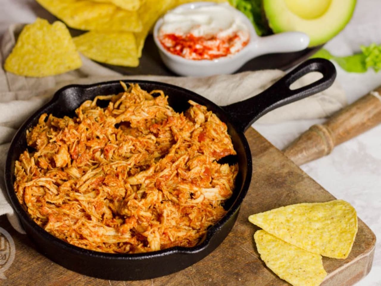 Mexican pulled chicken