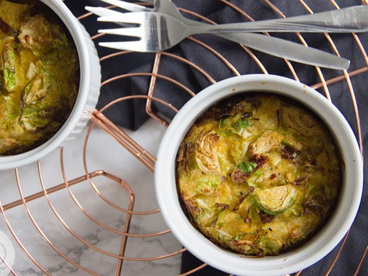 Brussels sprouts frittata