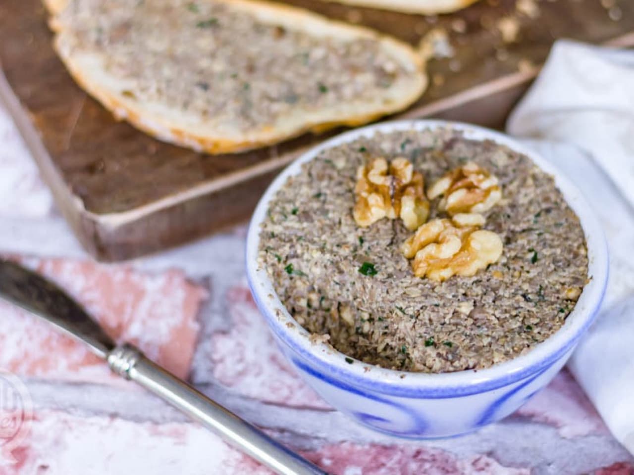 Pâté aux champignons végétalien