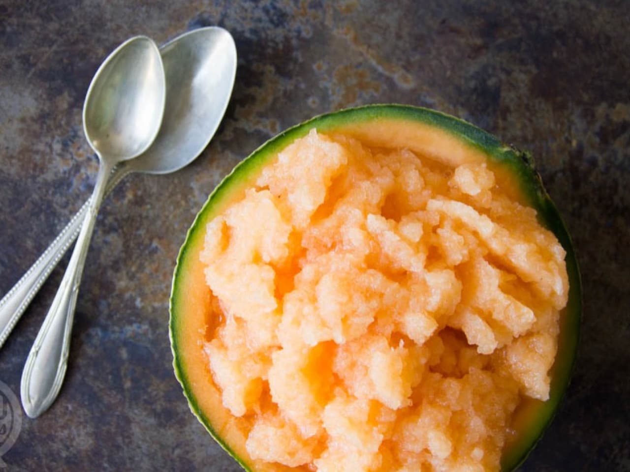 Cantaloupe slush