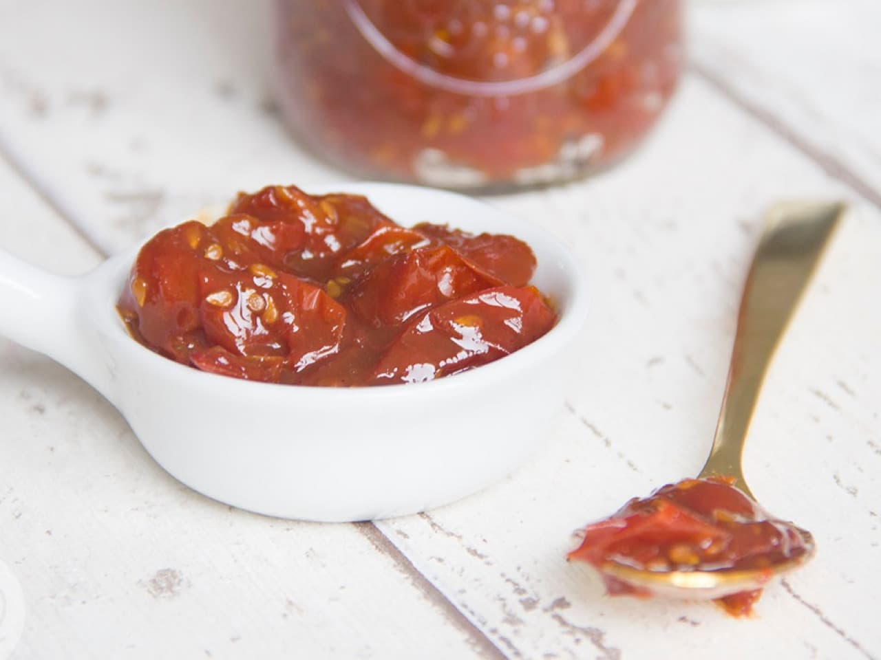 Chutney de tomate cherry