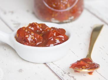 Chutney de tomates cerises