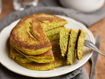 Brocolli-curry pannenkoeken