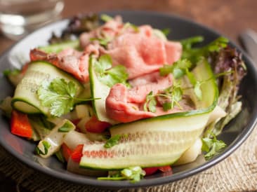 Salade orientale au rôti de boeuf