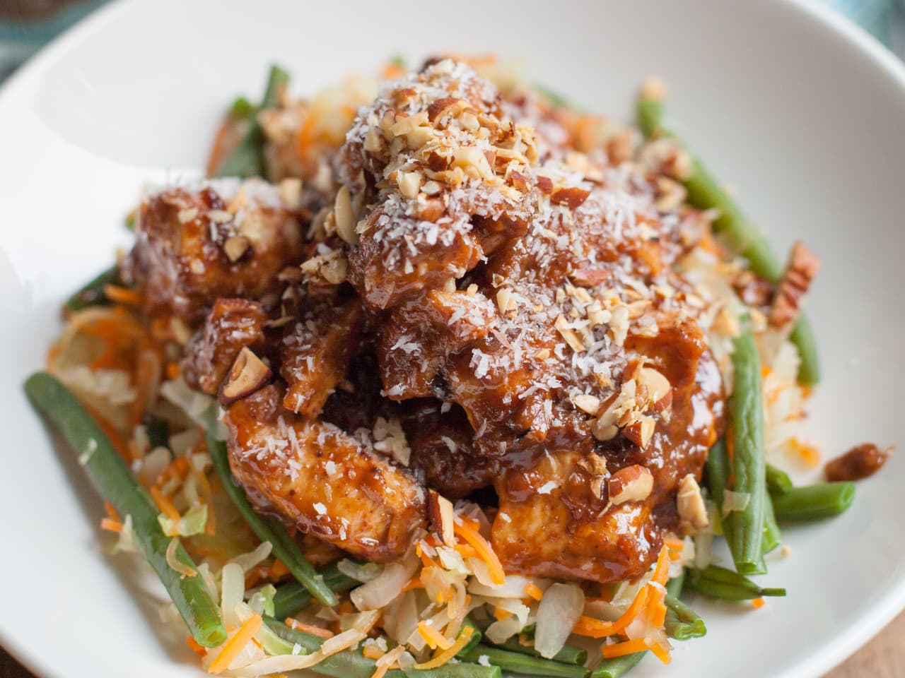 Paleo chicken satay with gado gado