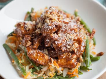 Paleo chicken satay with gado gado