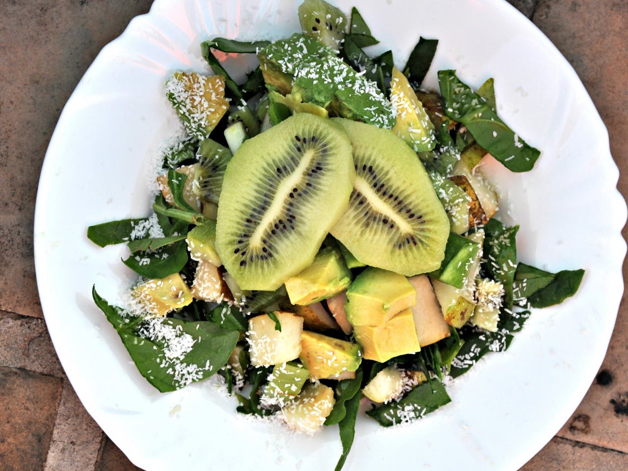 Salade au kiwi