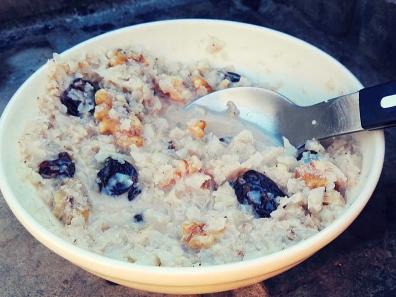 Bouillie de petit déjeuner au chou-fleur