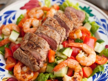 Surf ’n turf salade