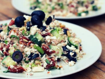 Cuscús de coliflor con atún