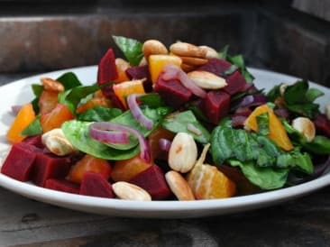 Ensalada de remolacha con naranja