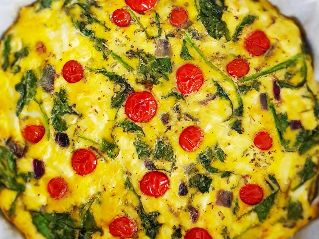 Frittata aux épinards