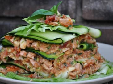 Tonijnlasagne met courgette