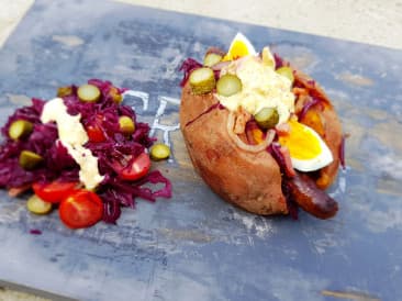 Sweet potato hot dog