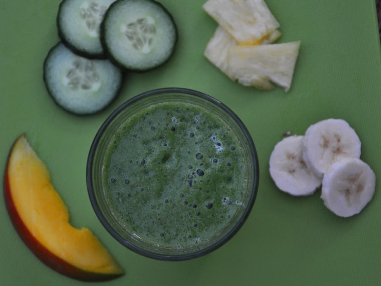 Batido de desayuno de pepino