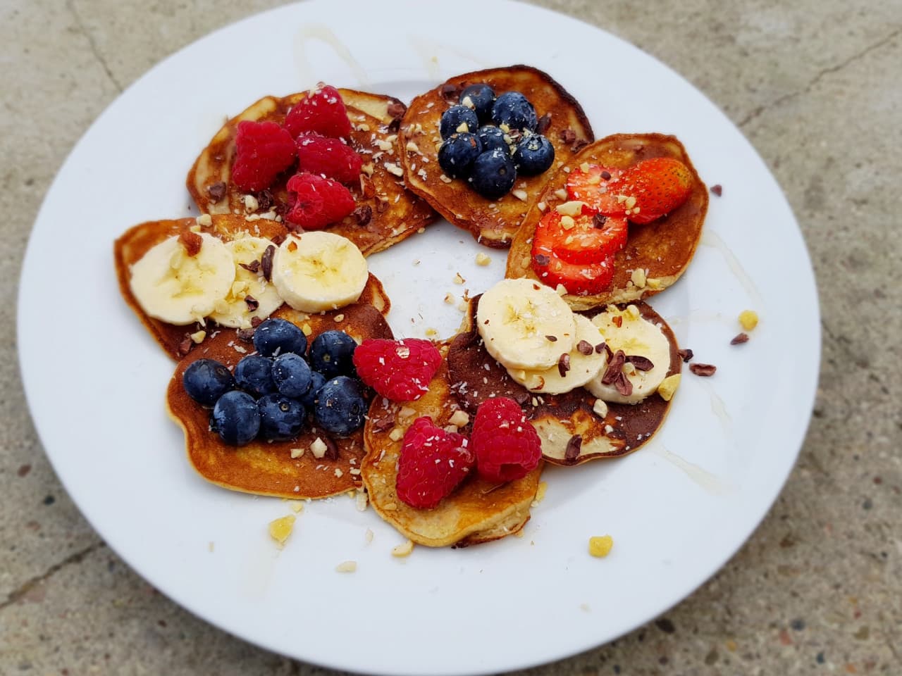 Pancakes with buckwheat flour