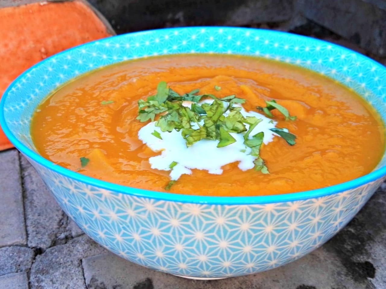 Sweet potato meal soup