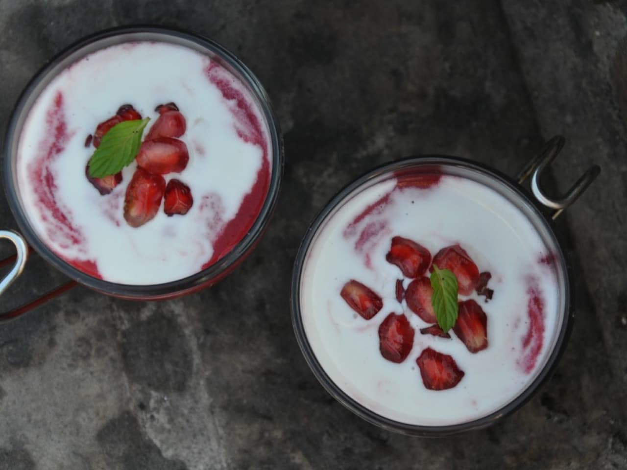 Beetroot cappuccino soup