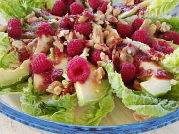 Salade de framboises